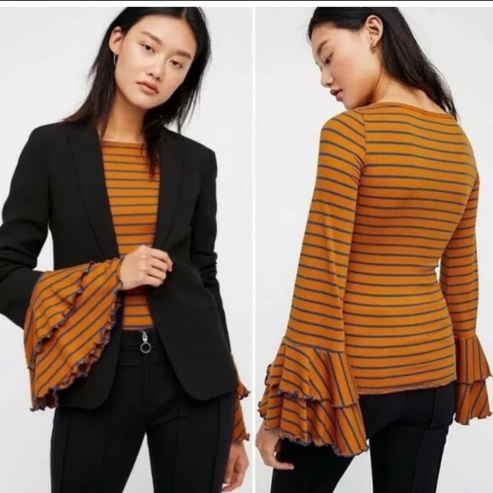 Free People Good Finds Striped Top - Picture 2 of 4